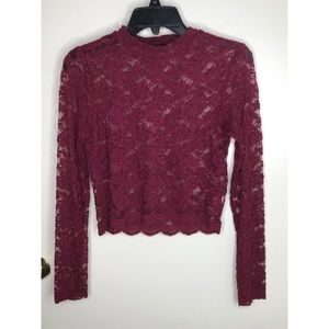 Lace crop top